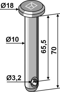Splitpen Ø10x70