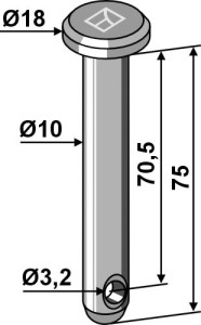 Splitpen Ø10x75