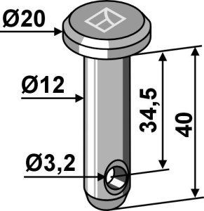 Splitpen  Ø12x40