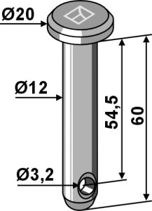 Splitpen  Ø12x60