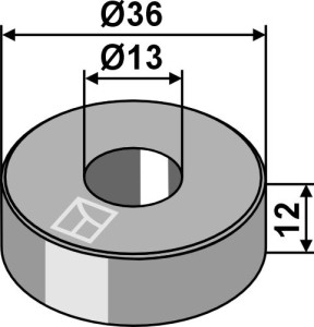 Bus Ø36x12xØ13
