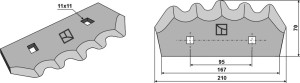 Couteau pour mélangeurs de fourrage