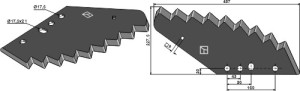 Couteau pour mélangeurs de fourrage