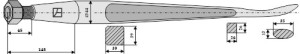 Dent cuillère 1250mm