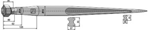 Dent de chargeur 1400mm