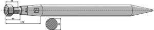 Dent grande charge 1400mm