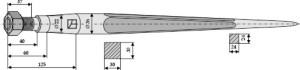 Dent de chargeur 605mm