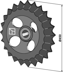 Toothed roller-ring - Ø450mm
