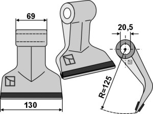 Pruning hammer 130x69mm - PTA