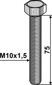 Zeskantmoer M10x1,5x7 zonder moer