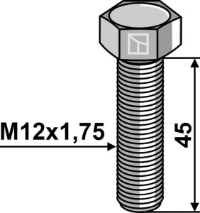 Zeskantmoer M10x1,5x45 zonder moer