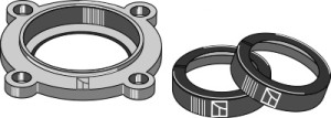 Housing cover with shaft seal