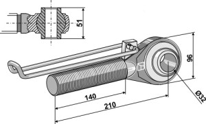 Spindel M42x3 - 140