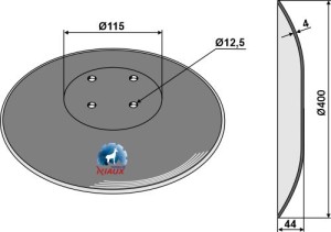 Plain disc Ø400x4