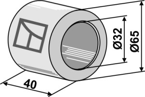 Plastic bearing - Ø65