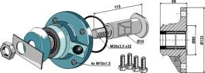 Lager komplett ohne Deckel