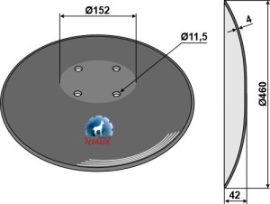 Plain disc - Ø460x4