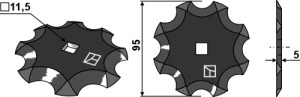 Couteau pour mélangeurs de fourrage