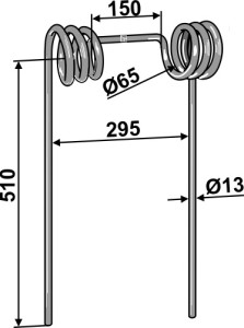 Wiedegtand (stro) Ø13mm