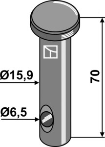 Bolzen Ø15,9x70