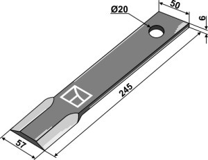 Mower blade 245mm