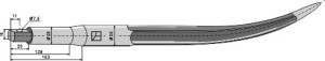Dent de griffe 640mm