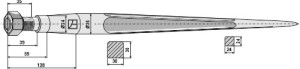 Dent de chargeur 680mm