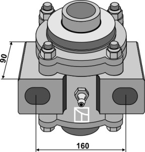 Bearing housing compl. without inwards