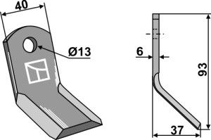 Y-blade 93x40mm