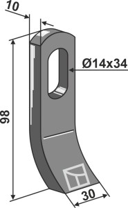 Flail 98x30mm