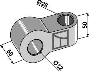 Scharnierverbinding Ø32