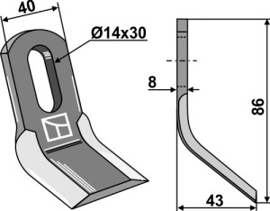 Y-blade 86x40mm