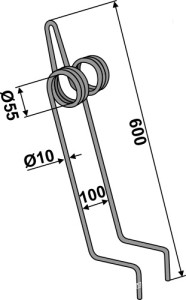 Wiedegtand Ø10mm