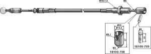 Câble téléflexible - 1600mm