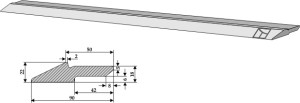 Lame d´usure 90 x 22 mm