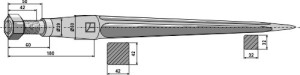 Dent de chargeur 820mm