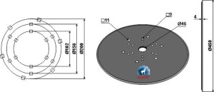 Hop disc Ø450x4