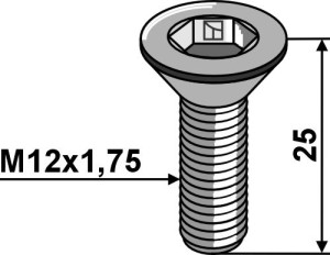Boulon à six pan creux