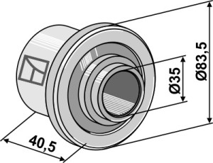 Distance piece - 41,5mm