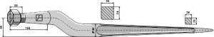 Dent de silo 1010mm