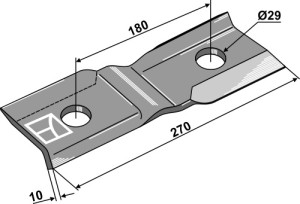 Mower blade 270mm