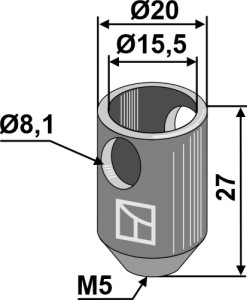 Cloche de raccordement pour Nimco