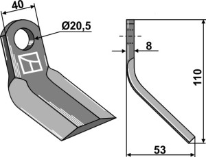 Y-mes 110x40mm