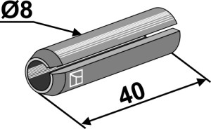 Spanstift - Ø8x40