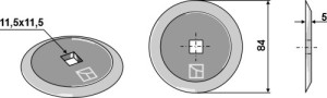 Couteau pour mélangeurs de fourrage