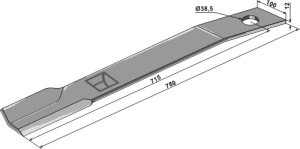Maaimes 780mm - links