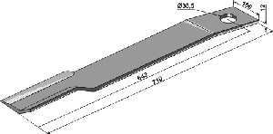 Maaimes 710mm - rechts