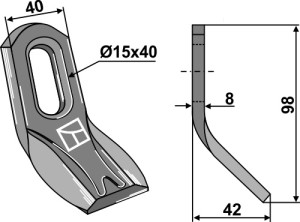 Y-mes 98x40mm