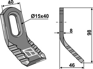 Y-mes 98x40mm