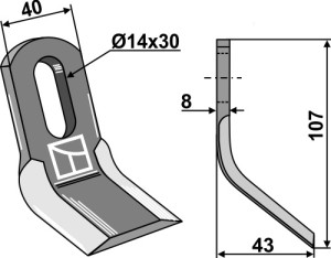 Y-mes 107x40mm